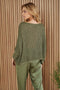 Boatneck Drop Shoulder Long Sleeve Sweater-Sweater-MILIO MILANO-OS-ARMYGREEN-Urbanheer