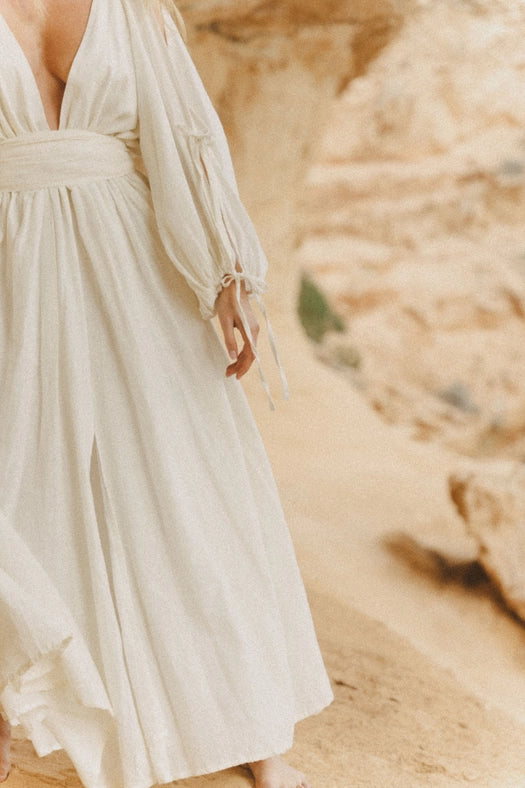 Bohemia Free Flowing Women's Dress WHITE-Dress-A Perfect Nomad-S-Urbanheer