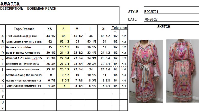 Bohemian Goddess Shirt-Dress-Dress-Aratta-XS-Bohemian Peach-Urbanheer