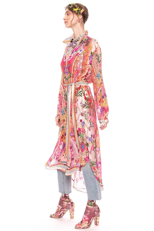 Bohemian Goddess Shirt-Dress-Dress-Aratta-XS-Bohemian Peach-Urbanheer