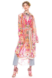 Bohemian Goddess Shirt-Dress-Dress-Aratta-XS-Bohemian Peach-Urbanheer