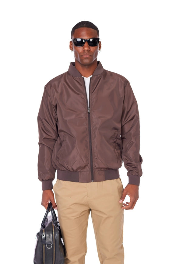 Bomber Jacket Lightweight COFFEE-Jacket-Hawk's Bay-S-COFFEE-Urbanheer