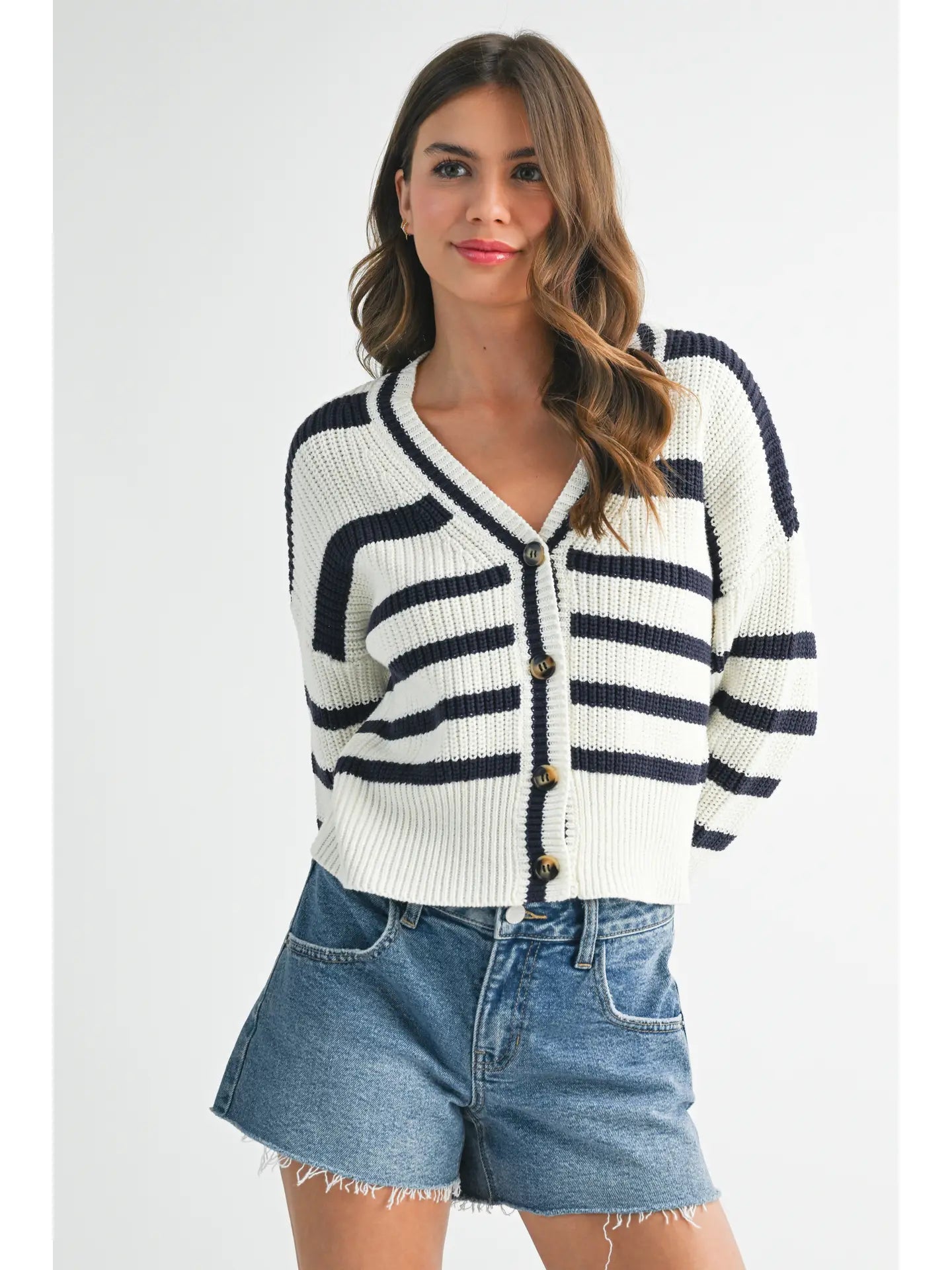 Bona Striped Cardigan
