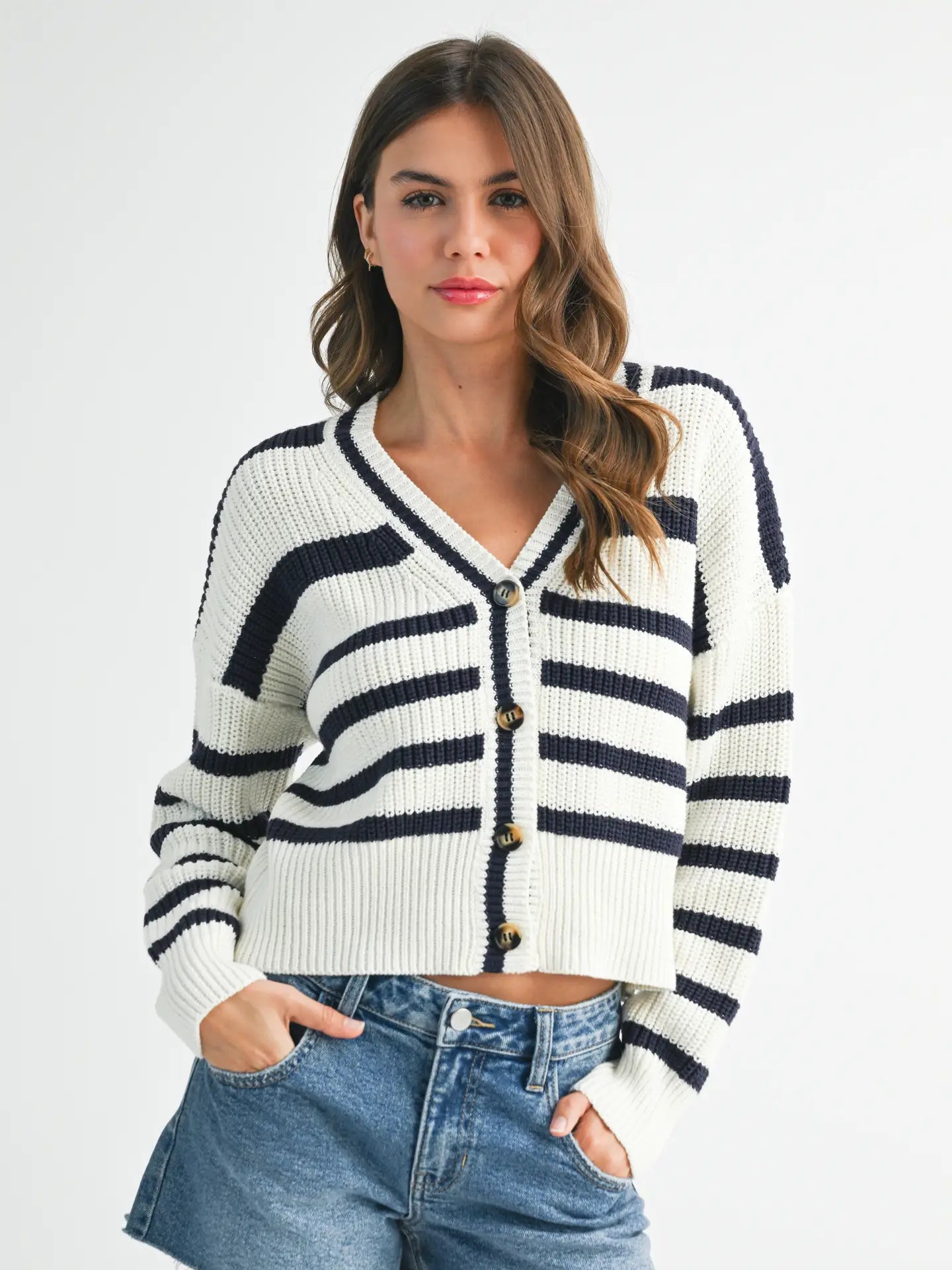 Bona Striped Cardigan