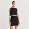 Bonez Contrast Stitch Mini Skirt