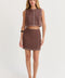 Bonez Contrast Stitch Mini Skirt