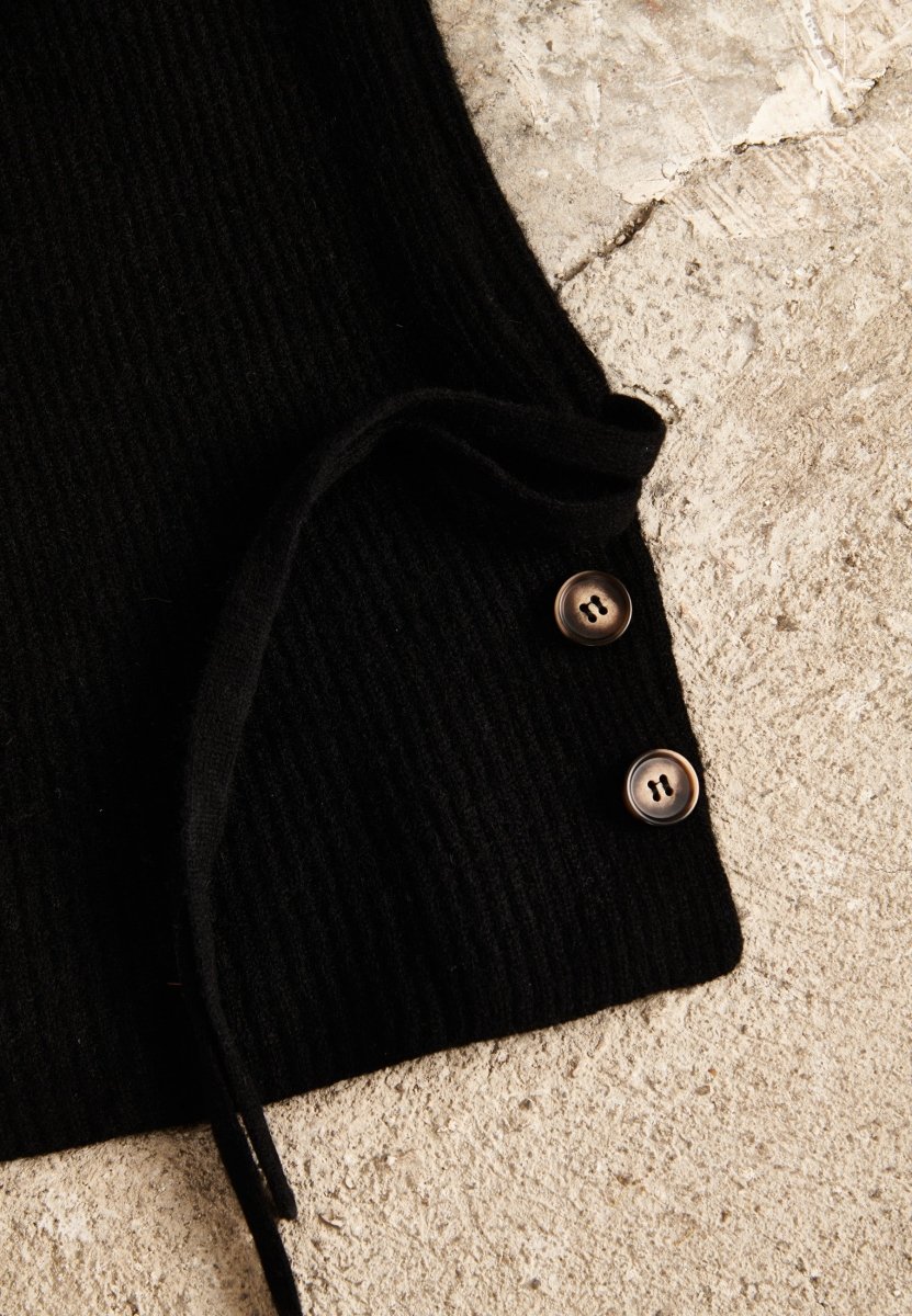 Bonnet cachemire noir femme - UNI 20-1