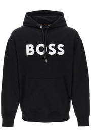 Boss Sullivan Logo Hoodie-men > clothing > t-shirts and sweatshirts > sweatshirts-Boss-l-Black-Urbanheer