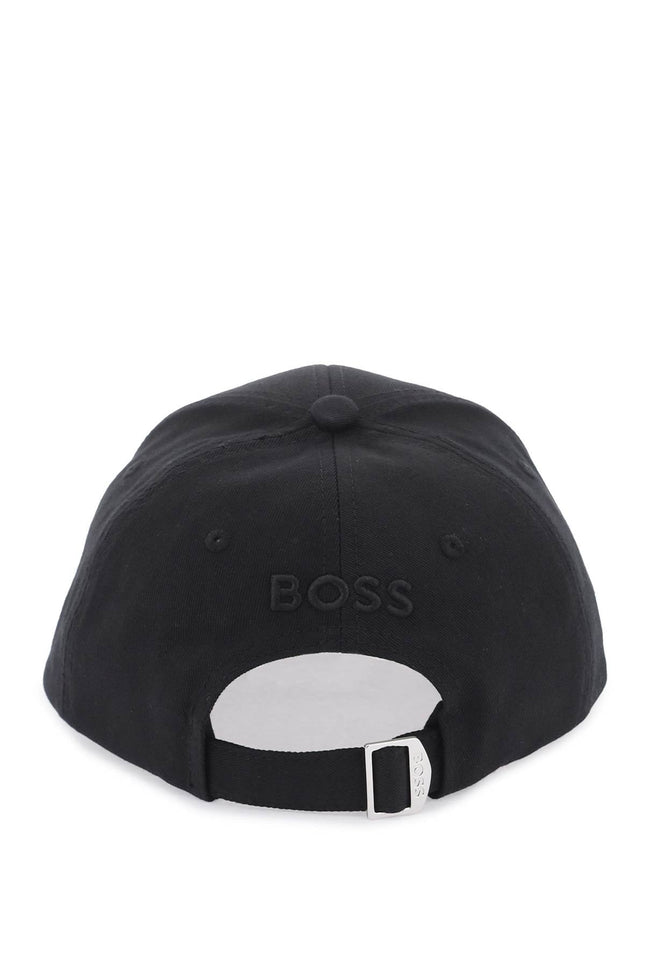 Boss baseball cap with tricolor embroidery-men > accessories > scarves hats & gloves > hats-Boss-os-Black-Urbanheer