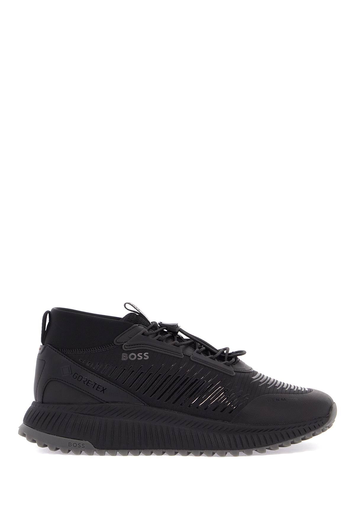 Boss black gore-tex waterproof sneakers with non-slip sole-Sneakers-Boss-43-Urbanheer