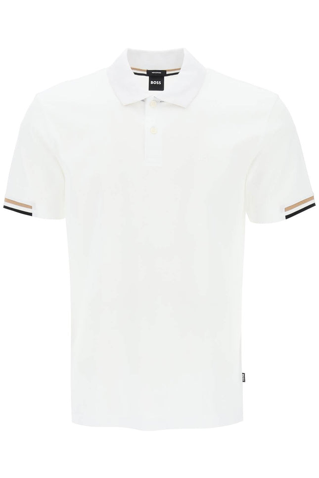 Boss parlay polo shirt with stripe detail-men > clothing > t-shirts and sweatshirts > polos-Boss-Urbanheer