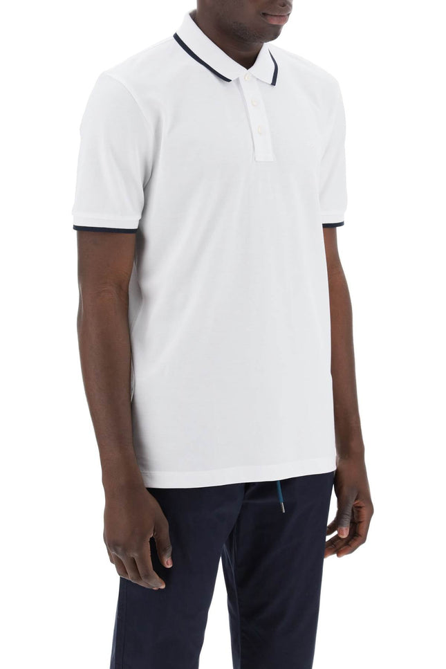 Boss polo shirt with contrasting edges White-Men Polo-Boss-Urbanheer