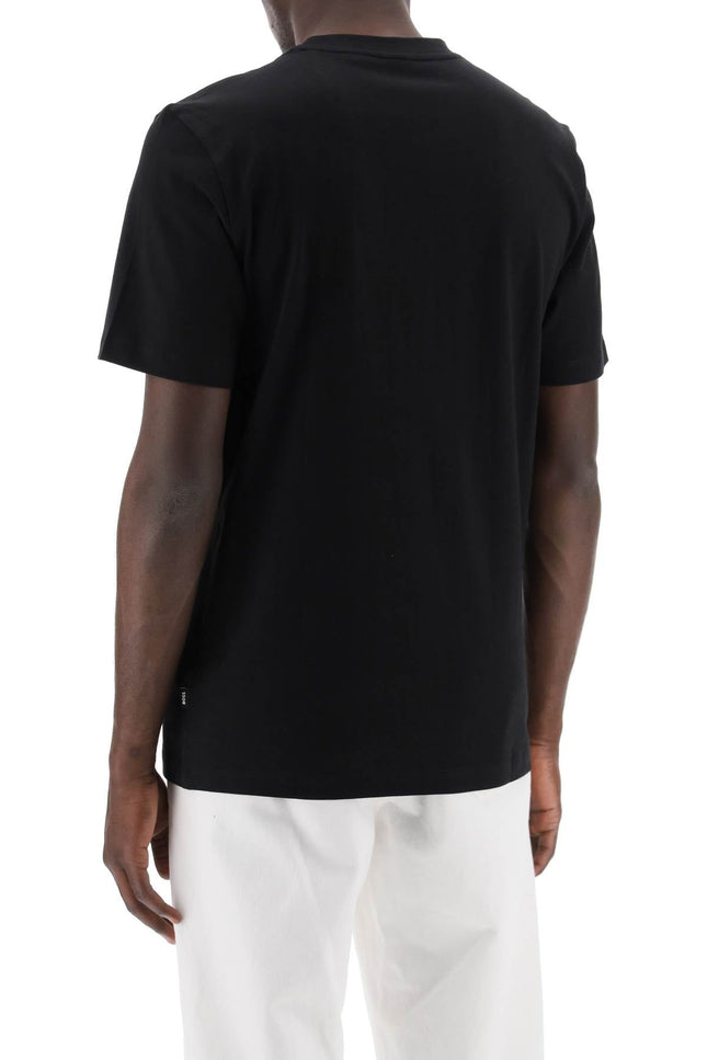 Boss tiburt 354 logo print t-shirt Black-T-Shirt-Boss-Urbanheer