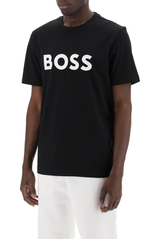 Boss tiburt 354 logo print t-shirt-men > clothing > t-shirts and sweatshirts > t-shirts-Boss-Urbanheer