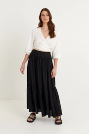 Boteh Skirt - Black-Skirt-BEFORE ANYONE ELSE-XS-BLACK-Urbanheer