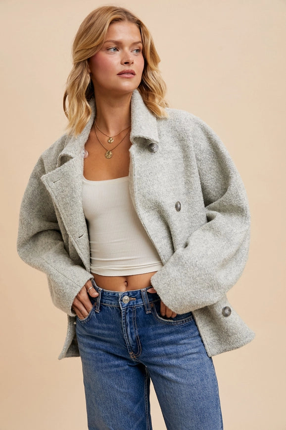 Boucle Jacket MARLED SILVER-Jacket-In Loom-S-MARLED SILVER-Urbanheer