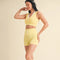 Bow Detail Double Layered Bra and Shorts Set-Set-KIMBERLY C-S-Lemon-Urbanheer
