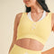 Bow Detail Double Layered Bra and Shorts Set-Set-KIMBERLY C-S-Lemon-Urbanheer