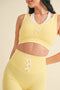 Bow Detail Double Layered Bra and Shorts Set-Set-KIMBERLY C-S-Lemon-Urbanheer