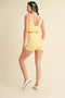 Bow Detail Double Layered Bra and Shorts Set-Set-KIMBERLY C-S-Lemon-Urbanheer