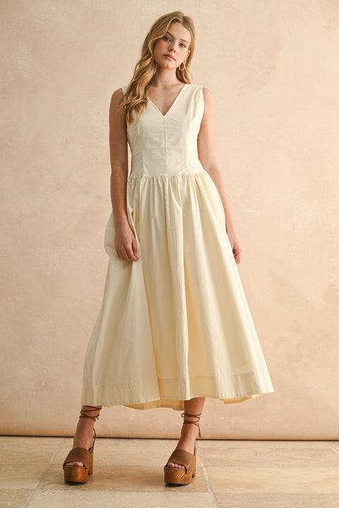 Bow Detail Woven Dress