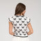 Bow Pattern Ruffle Sleeve Sweater Knit Top IVORY-TOP-Blu Pepper-S-IVORY-Urbanheer