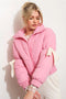 Bow Puffer Jacket Pink-Jacket-Pretty Garbage-S-Urbanheer