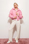 Bow Puffer Jacket Pink-Jacket-Pretty Garbage-S-Urbanheer
