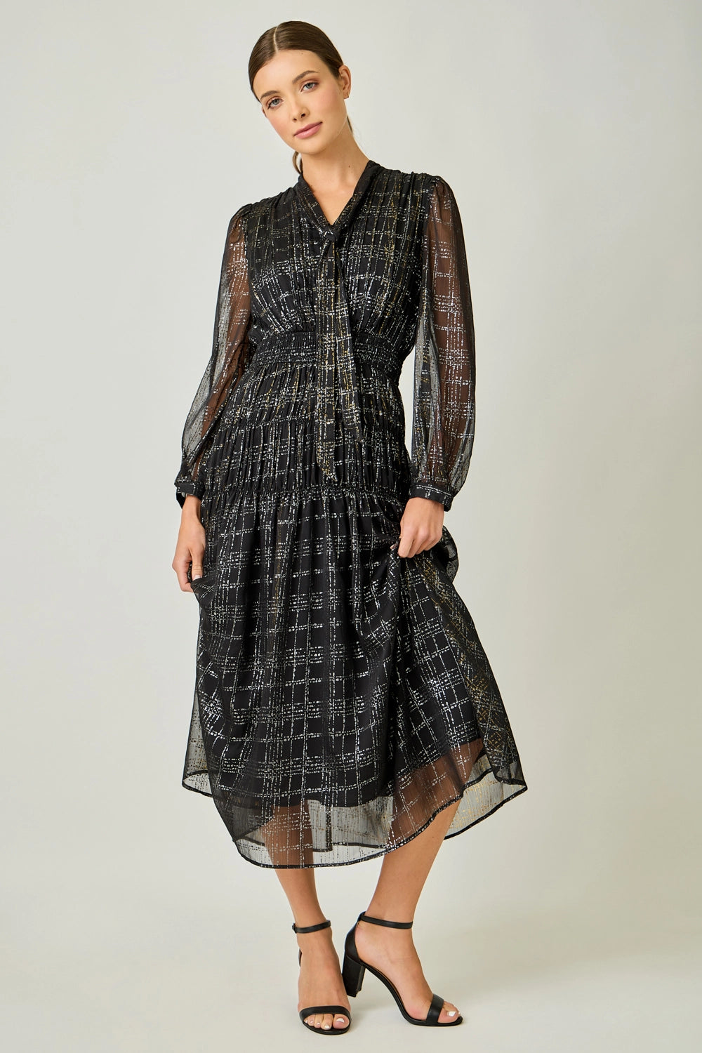 Bow Tie Chiffon Dress