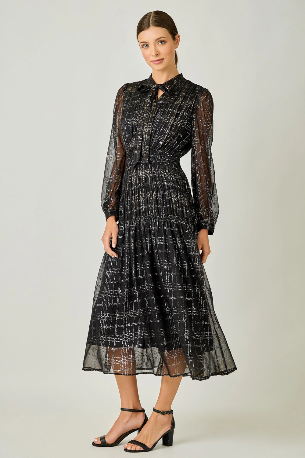 Bow Tie Chiffon Dress