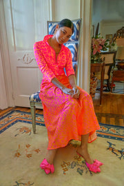 Boyfriend Shirt - Me Jane Orange/Pink-Shirt-Gretchen Scott LLC-XXS-Orange/Pink-Urbanheer