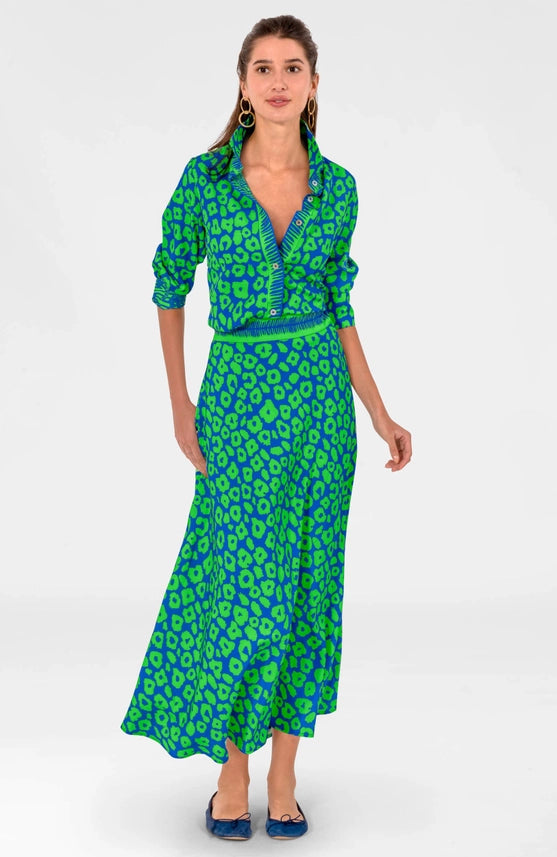 Boyfriend Shirt - Me Jane Royal/Kelly-Shirt-Gretchen Scott LLC-XXS-Royal/Kelly-Urbanheer