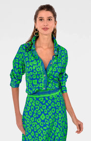 Boyfriend Shirt - Me Jane Royal/Kelly-Shirt-Gretchen Scott LLC-XXS-Royal/Kelly-Urbanheer