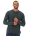 Braeden Black Fleck Long Sleeve Triblend Henley