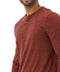 Braeden Black Fleck Long Sleeve Triblend Henley