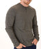 Braeden Black Fleck Long Sleeve Triblend Henley