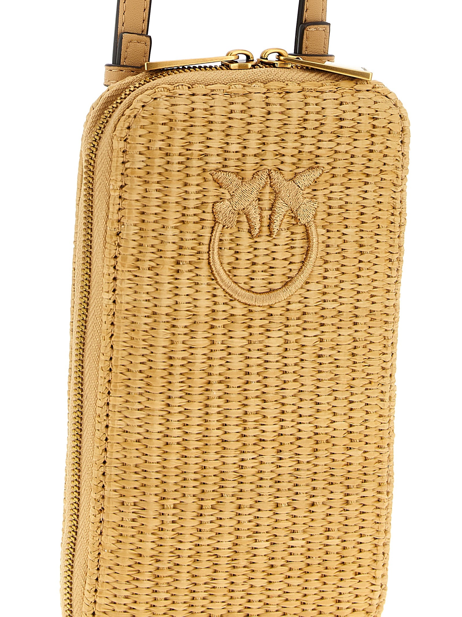 Braided Raffia Travel Smartphone Holder
