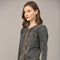 Braided Trim Jean Jacket BLACK DENIM-Jacket-FATE-S-BLACK DENIM-Urbanheer