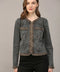 Braided Trim Jean Jacket BLACK DENIM-Jacket-FATE-S-BLACK DENIM-Urbanheer