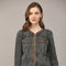 Braided Trim Jean Jacket BLACK DENIM-Jacket-FATE-S-BLACK DENIM-Urbanheer