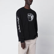Brain Dead Black sweatshirt with logo prints
