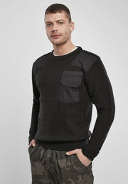 Brandit Military Sweater Black-Sweater-Norvine-S-Urbanheer