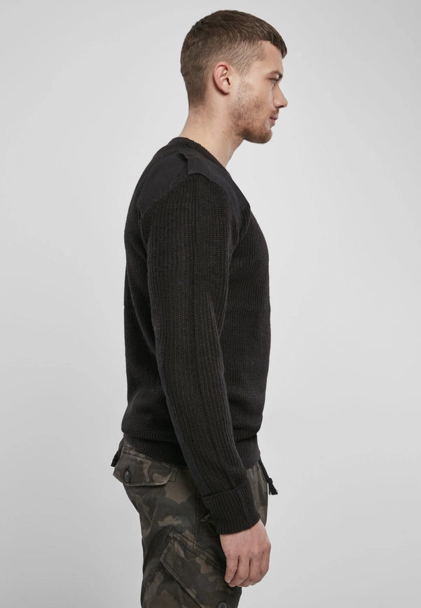 Brandit Military Sweater Black-Sweater-Norvine-S-Urbanheer