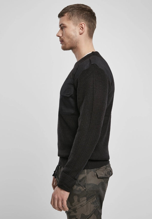 Brandit Military Sweater Black-Sweater-Norvine-S-Urbanheer