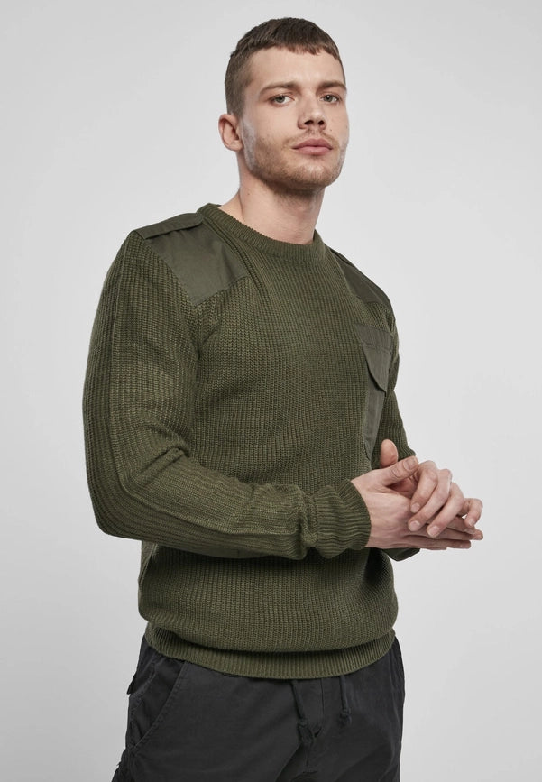 Brandit Military Sweater-Sweater-Norvine-S-olive-Urbanheer