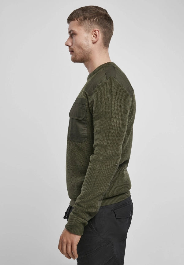 Brandit Military Sweater-Sweater-Norvine-S-olive-Urbanheer