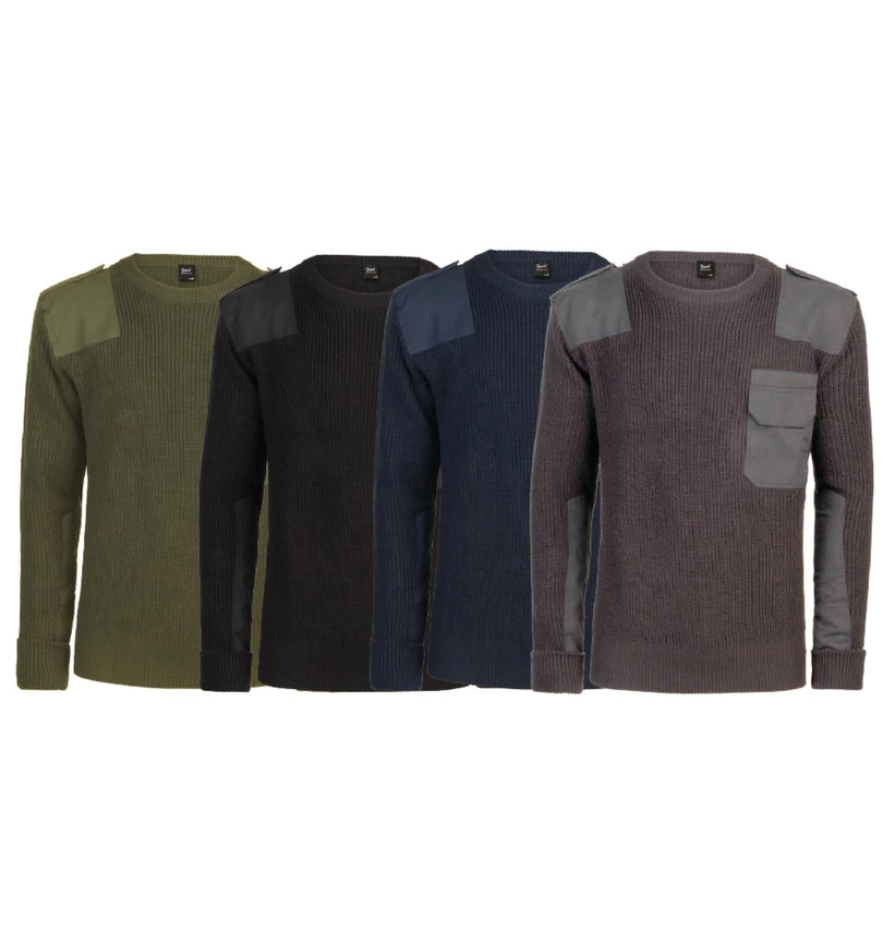 Brandit Military Sweater-Sweater-Norvine-S-olive-Urbanheer