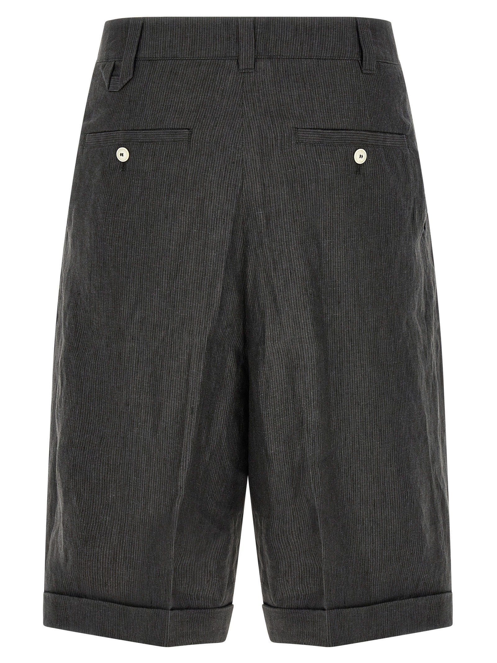 Breathable Linen Bermuda Shorts for Summer Comfort