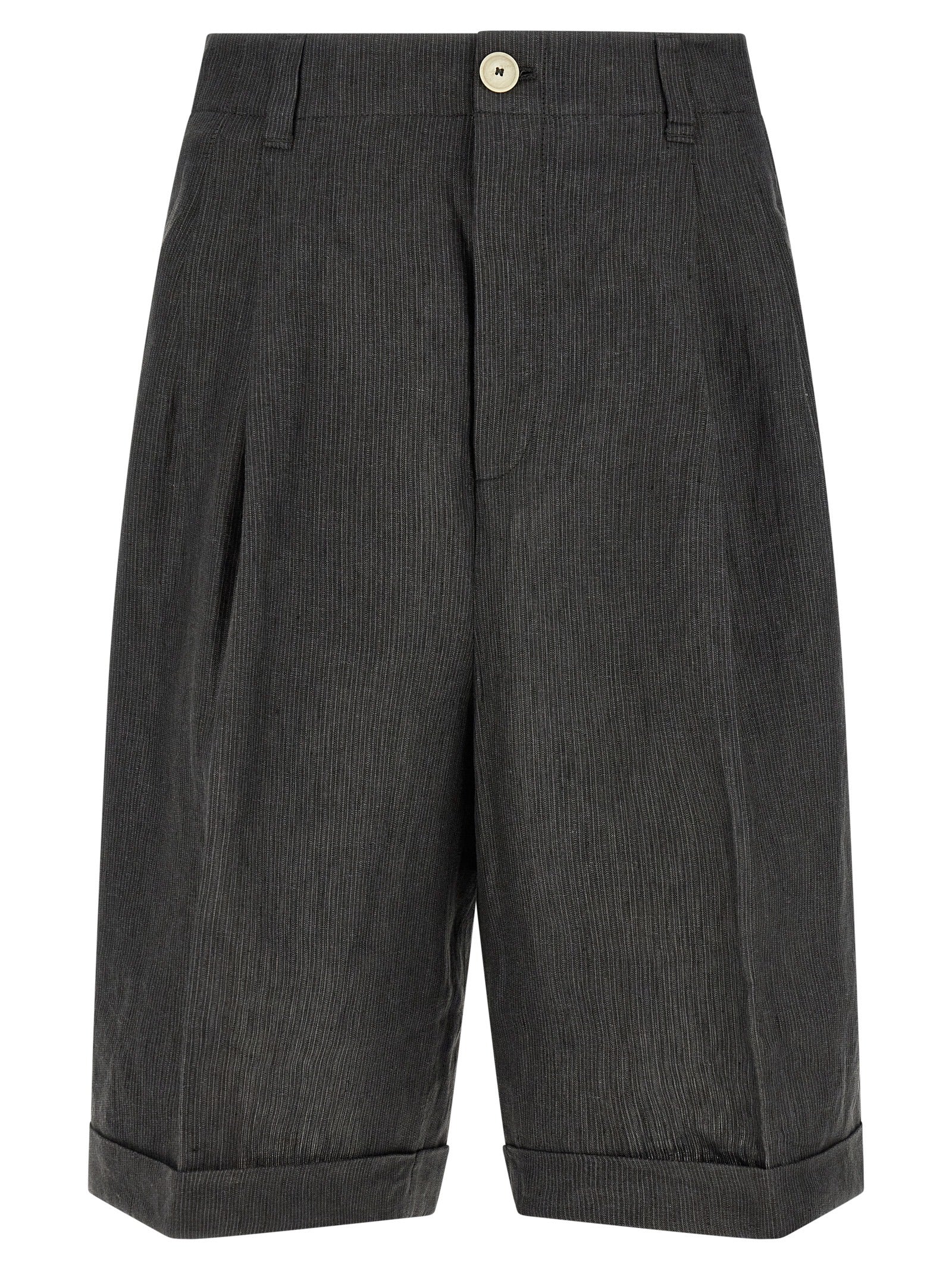 Breathable Linen Bermuda Shorts for Summer Comfort