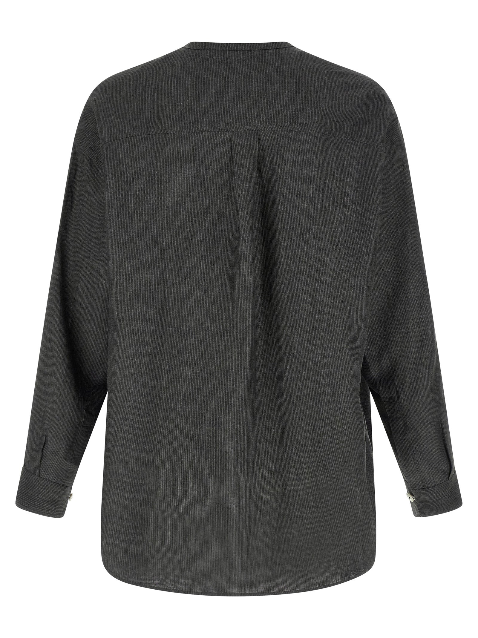 Breathable Linen Micro-Striped Shirt for Everyday Comfort